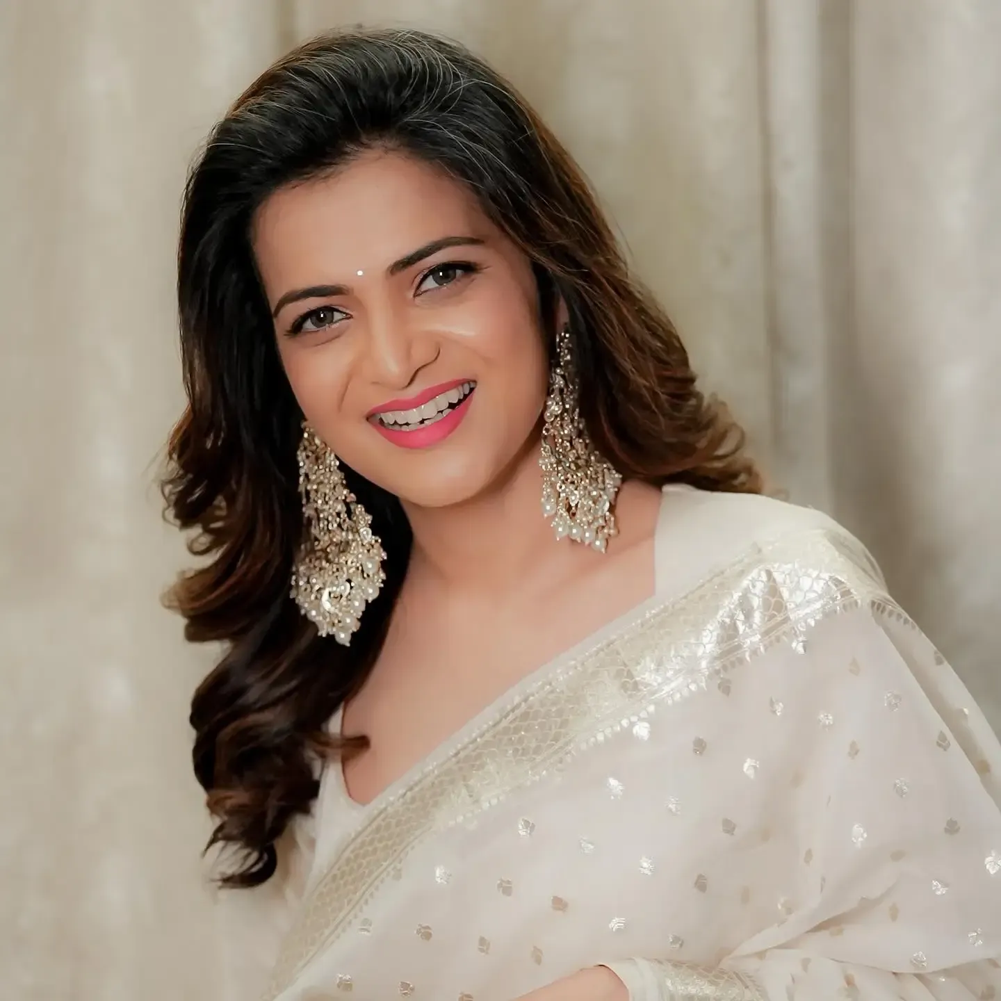 South Indian Girl Dhivyadharshini Photoshoot in White Dress